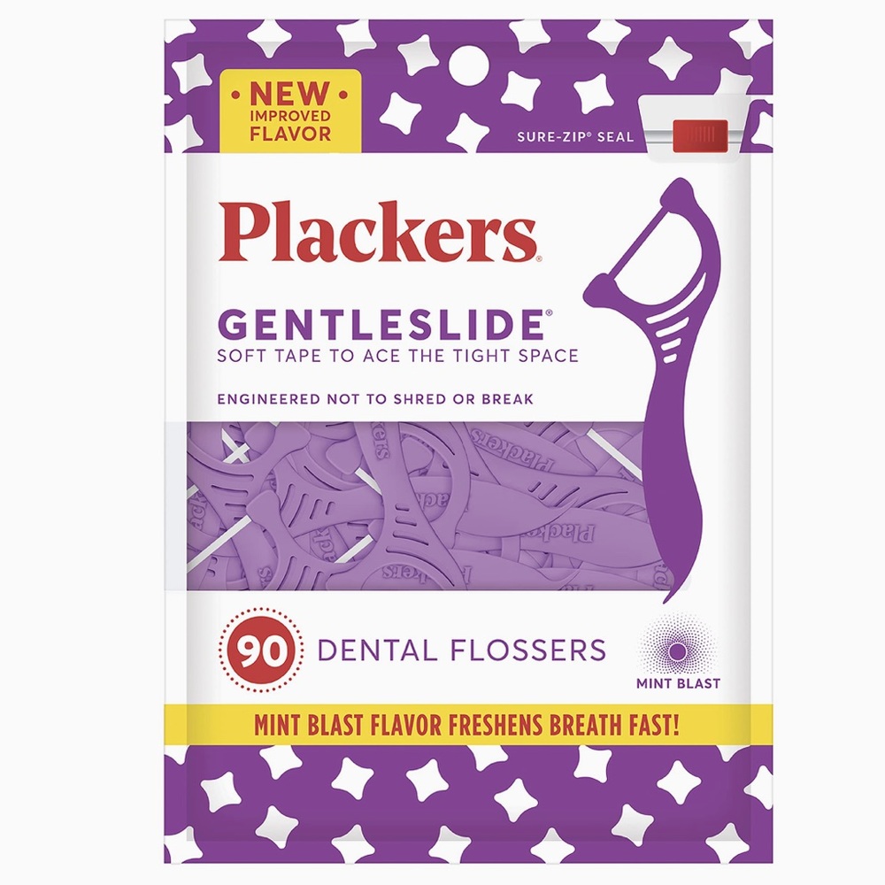 Plackers Gentleslide 90Ct Dental Flossers NWT